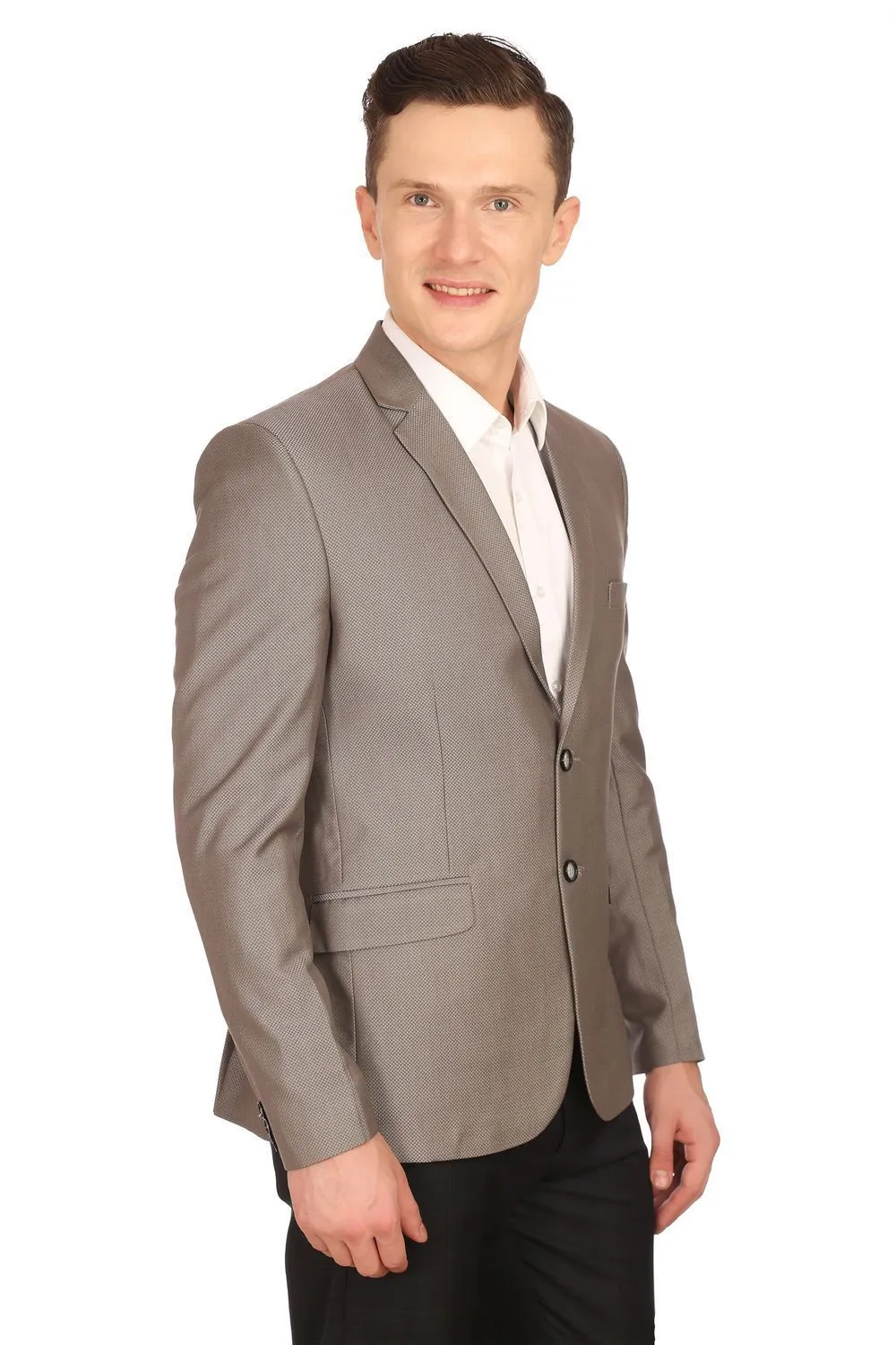 Poly Viscose Grey Blazer