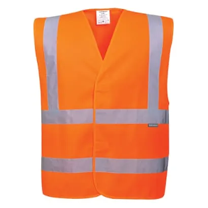 Portwest basic Hi-Vis Vest 2 Band and Brace Vest (pack of 10 of a size) RIS 3279- C470