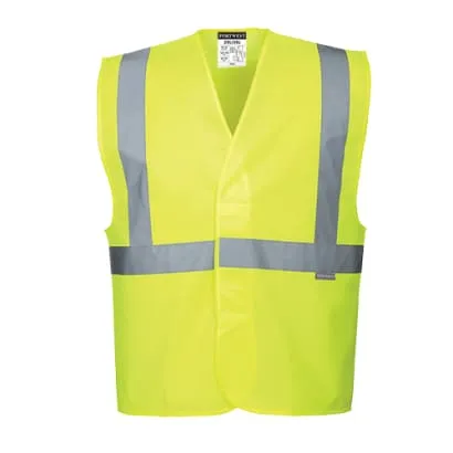 Portwest Hi Vis 1 Band Basic Vest RIS 3279 (Pack of 10 of a size/colour)- C472