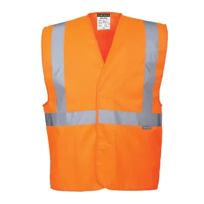 Portwest Hi Vis 1 Band Basic Vest RIS 3279 (Pack of 10 of a size/colour)- C472