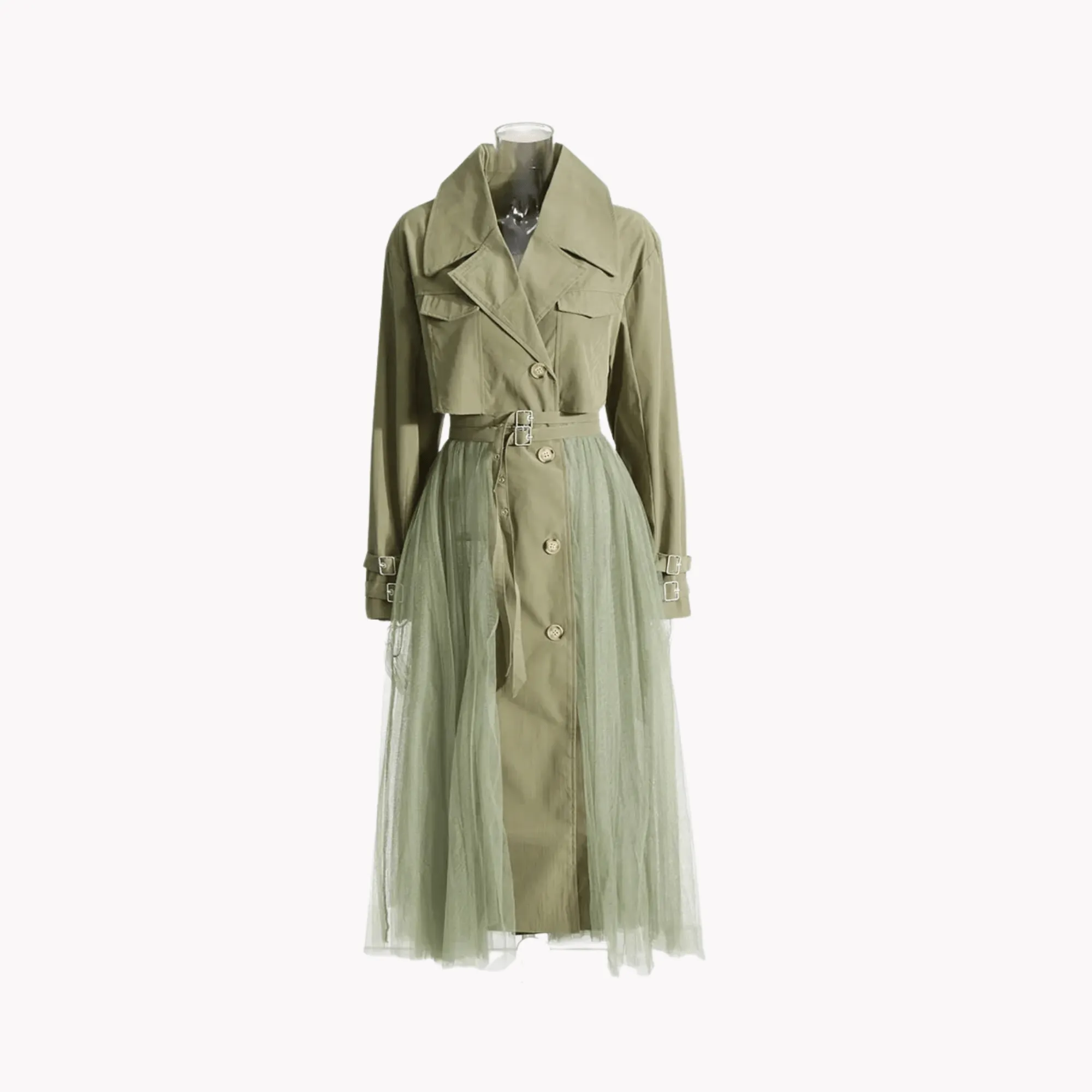 Pre Order:  Tulle Trench Coat - @rebellemj