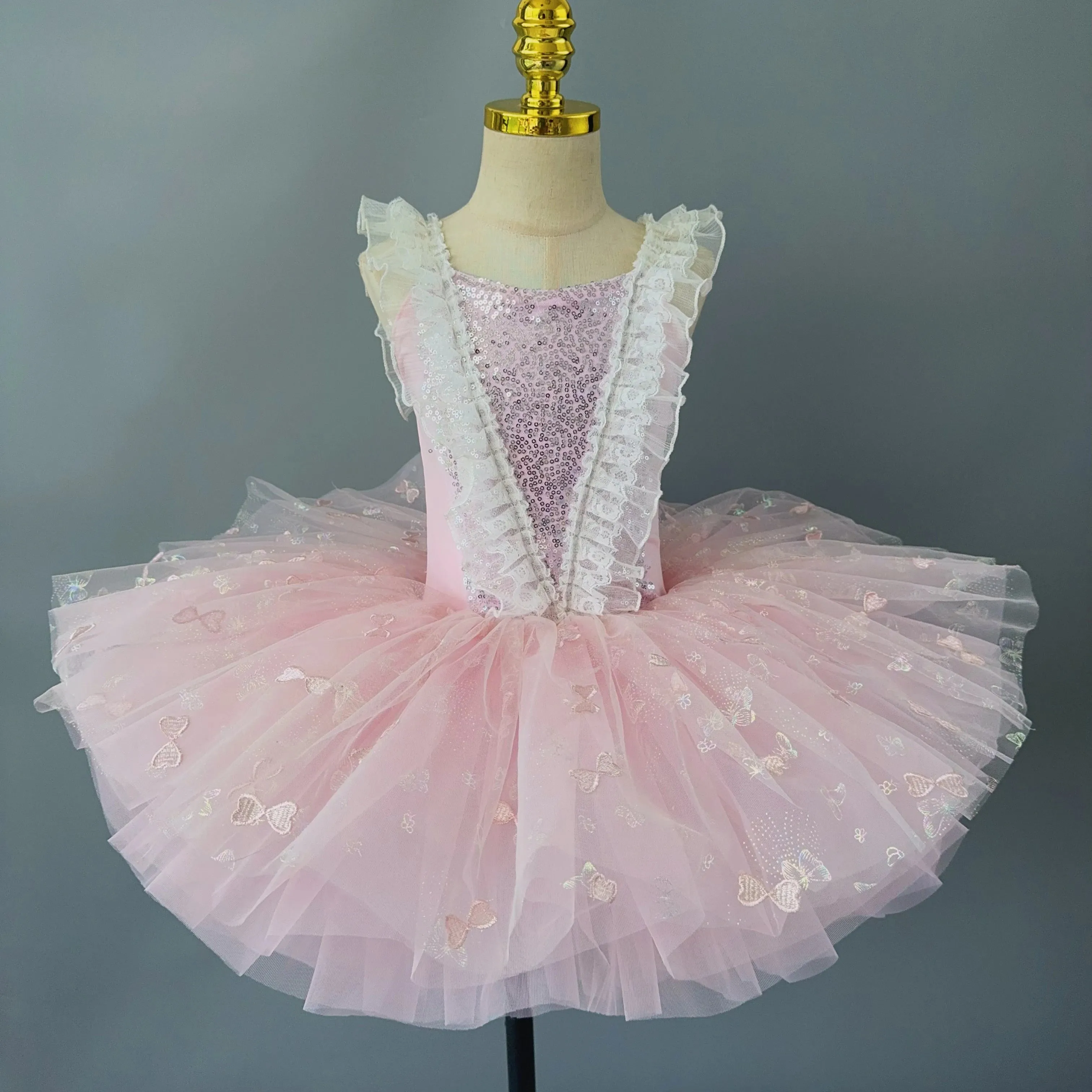 Princess Butterfly Ballet Stage Performance Girls Dance Costume