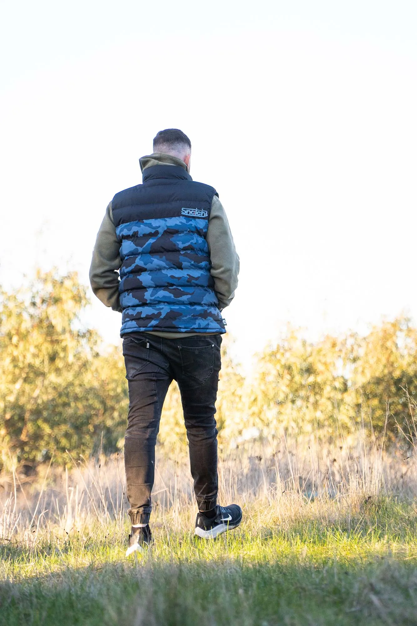 Puffer Vest Camo Petrol