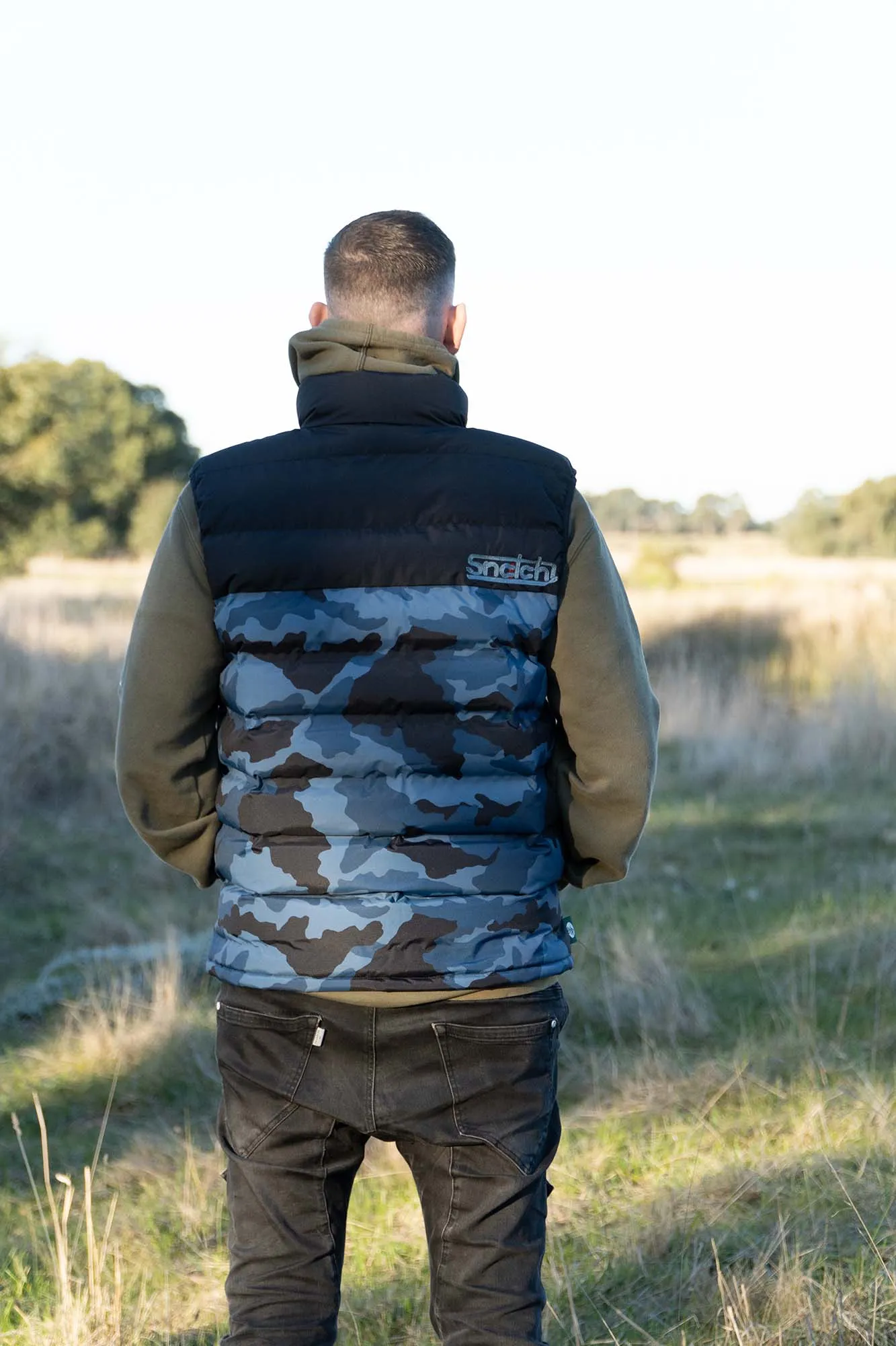 Puffer Vest Camo Petrol