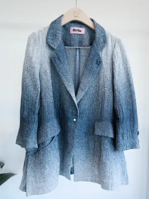 Quality Linen Blue Sea Jacket