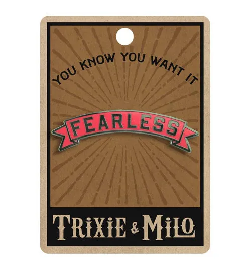 "Pink Fearless Banner" Enamel Pin