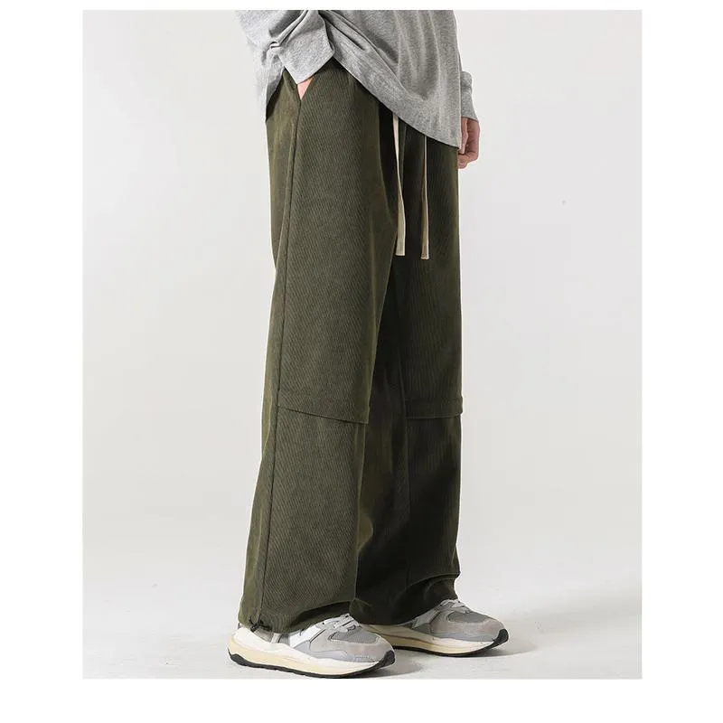 Retro Corduroy Loose Fit Pants