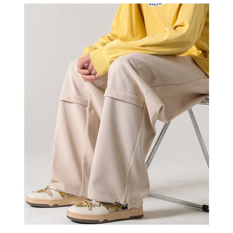 Retro Corduroy Loose Fit Pants