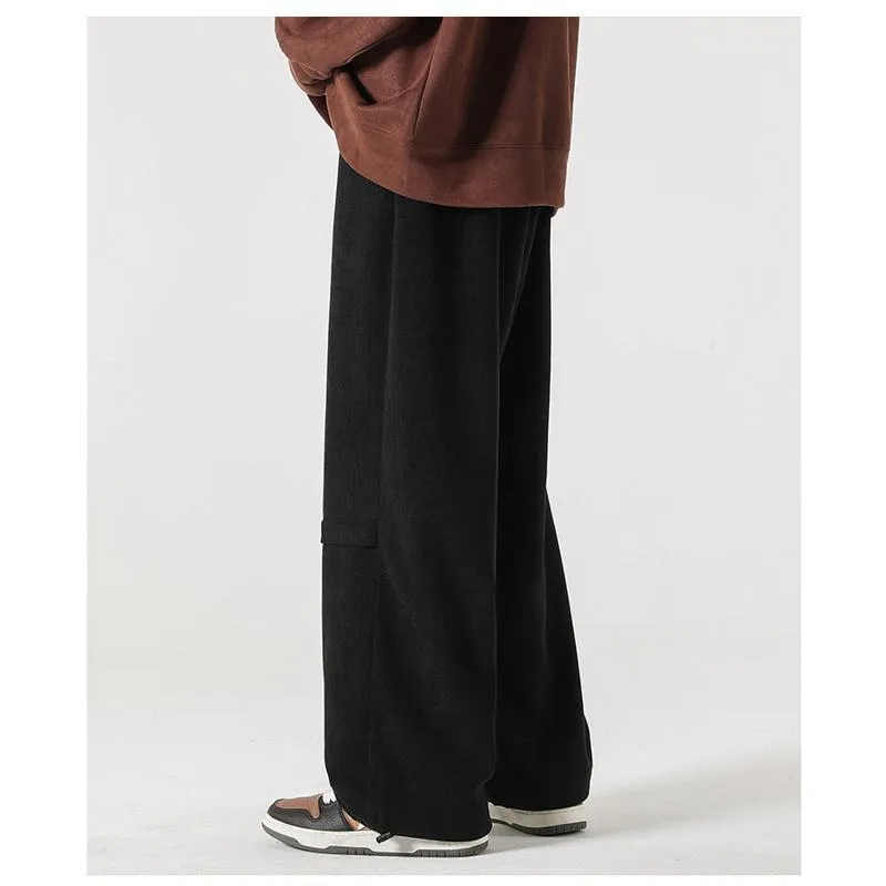 Retro Corduroy Loose Fit Pants