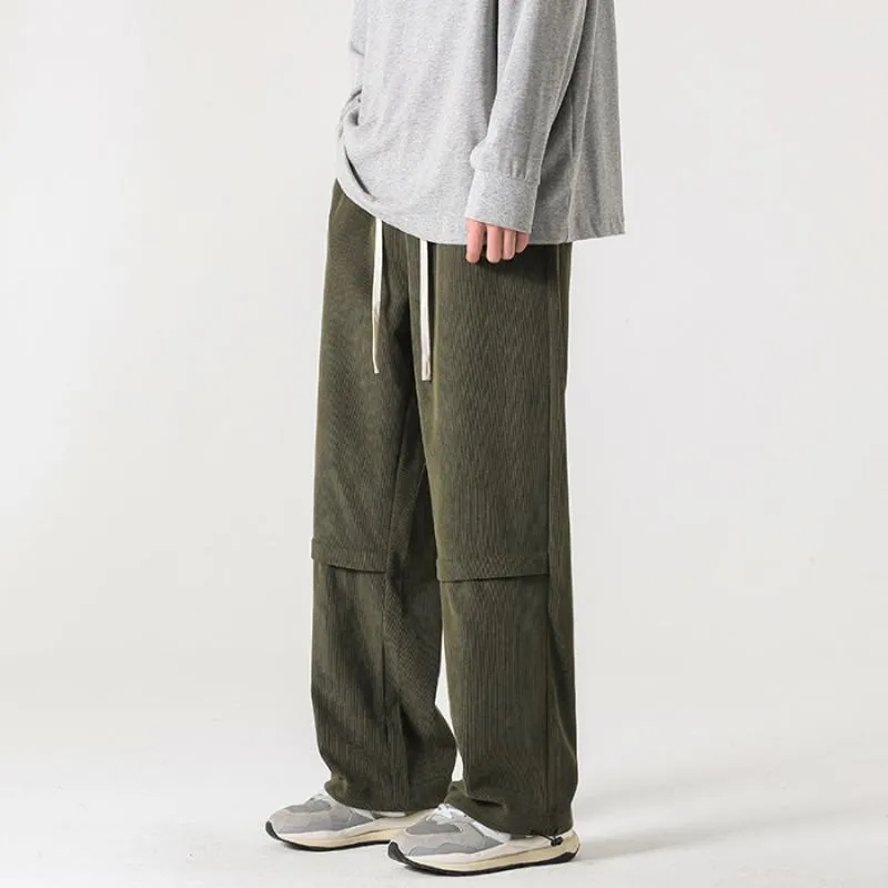 Retro Corduroy Loose Fit Pants