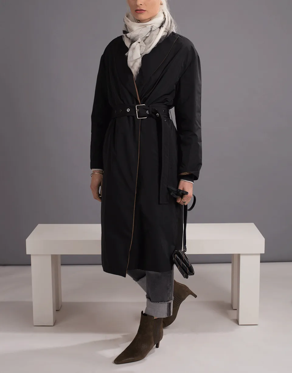 Reversible Taffeta Trench Coat