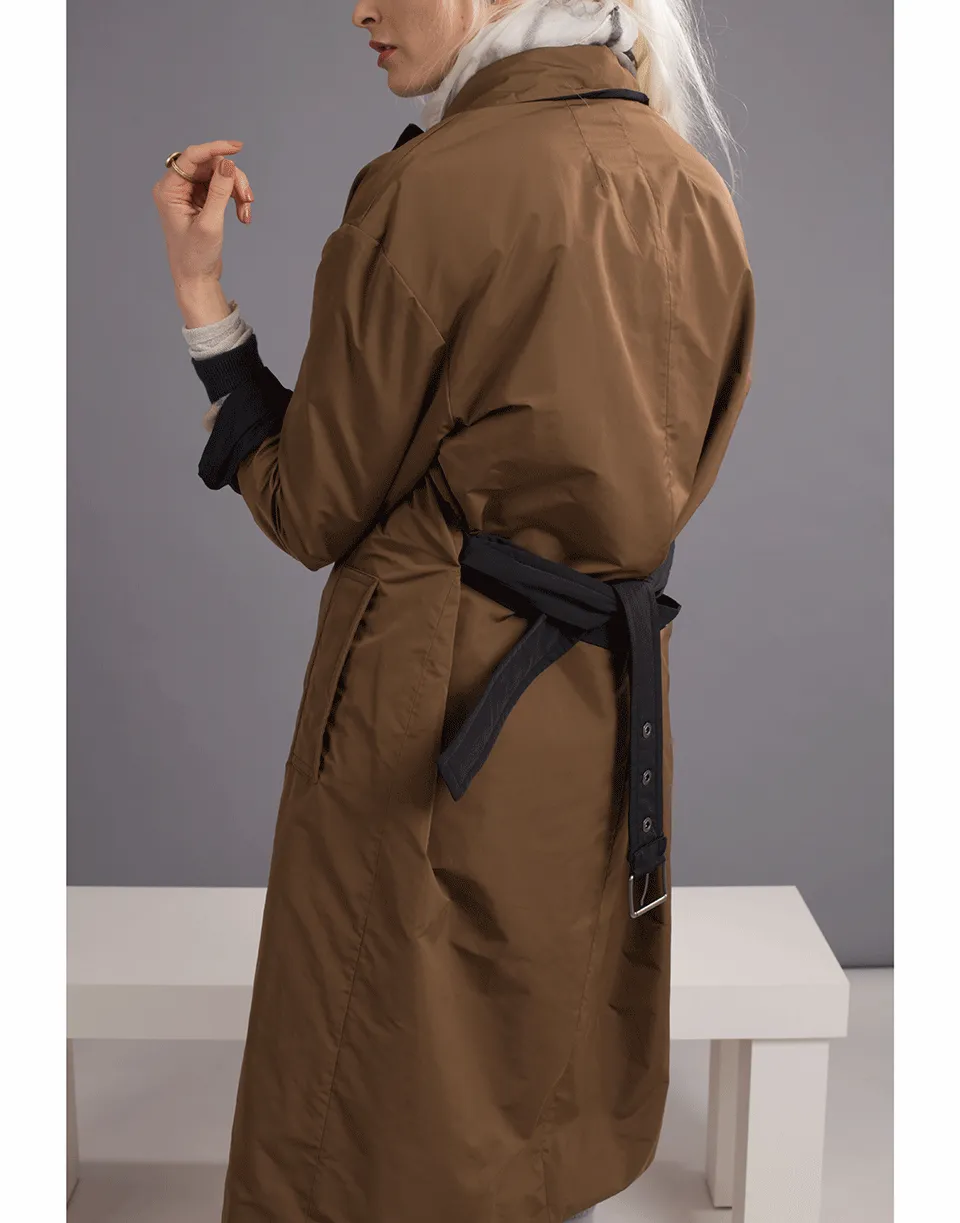 Reversible Taffeta Trench Coat