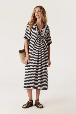 Riviera Knit Dress - Navy Stripe