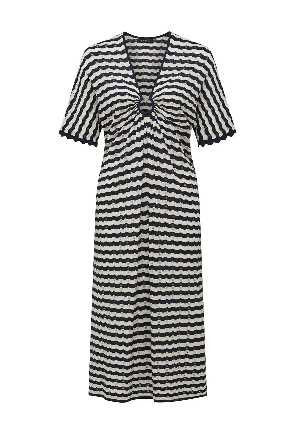 Riviera Knit Dress - Navy Stripe