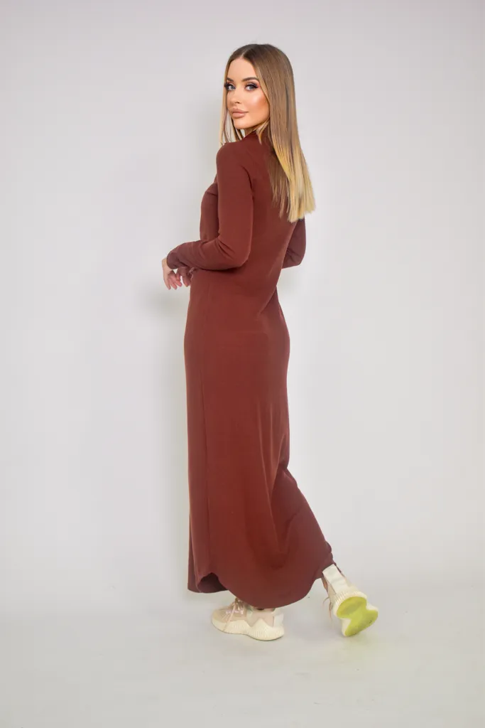 Rouched Knit Dress