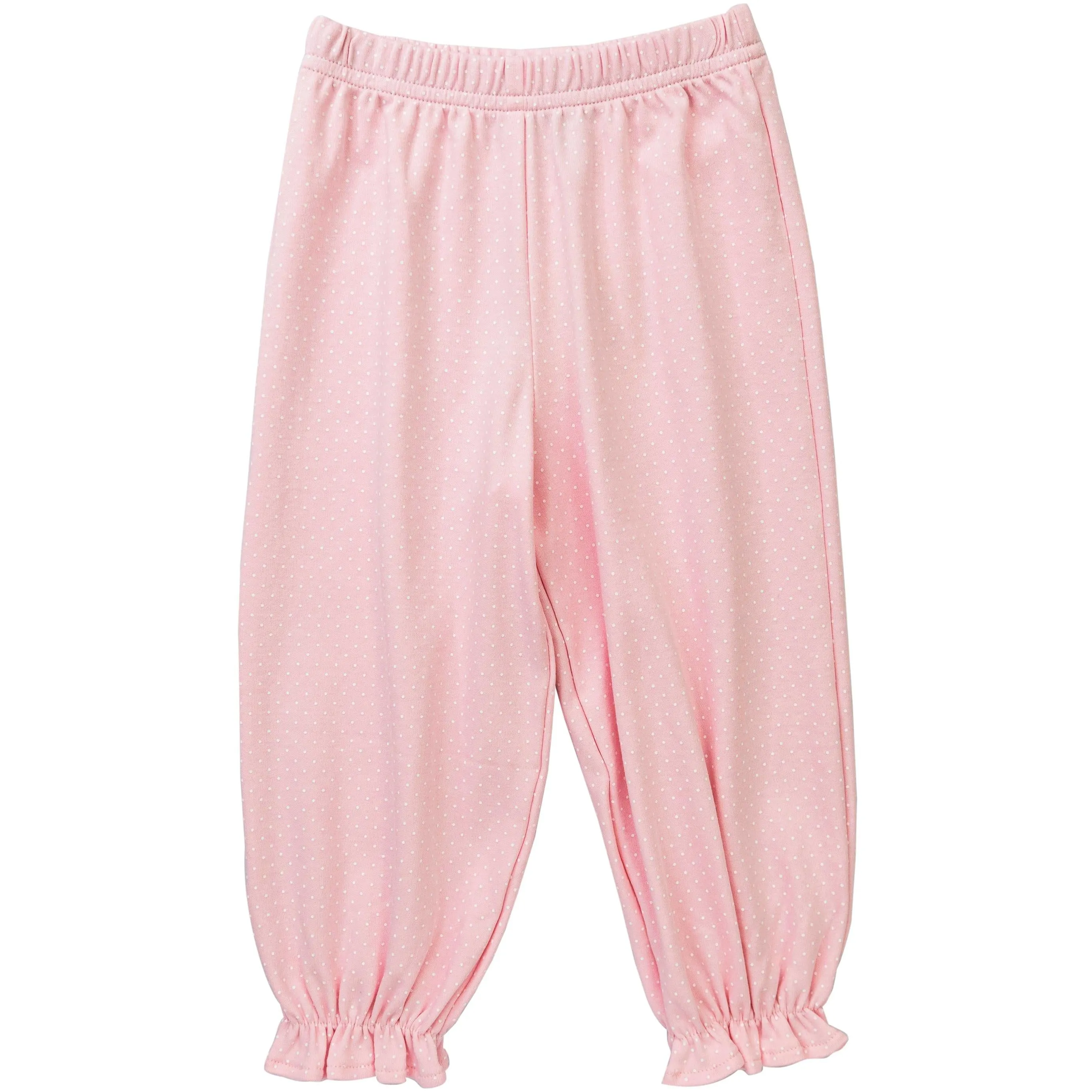 Ruffle Bloomer Pants- Lt. Pink Bitty Dots