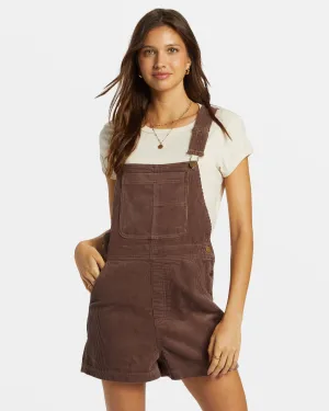 Sand Canyon Corduroy Shortall Romper - Kona