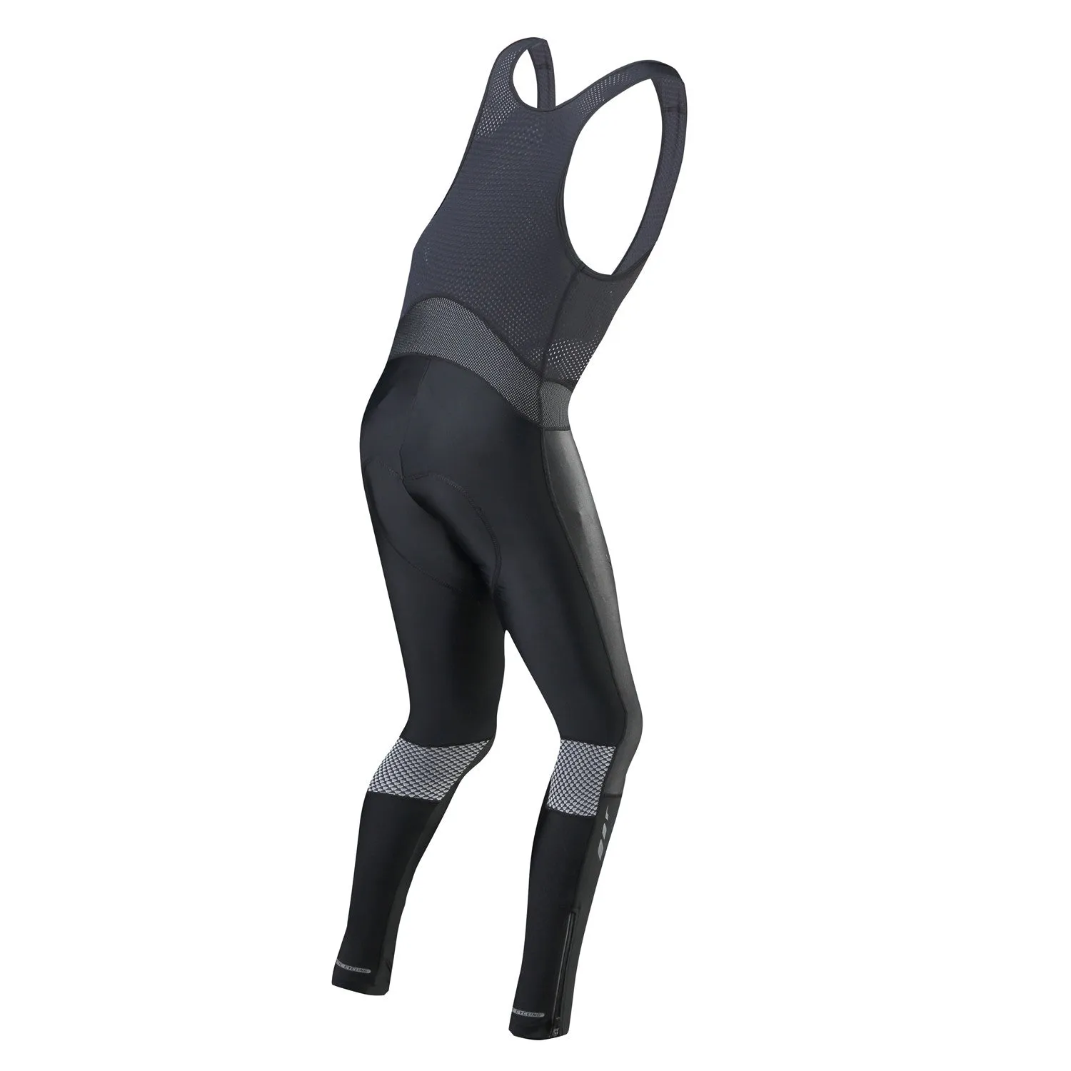 Santic Wind Black Men Padded Cycling Bib Long Pants