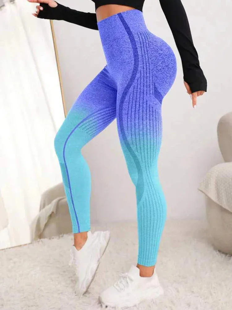 Seamless Gradient Gym Fitness Yoga Legging