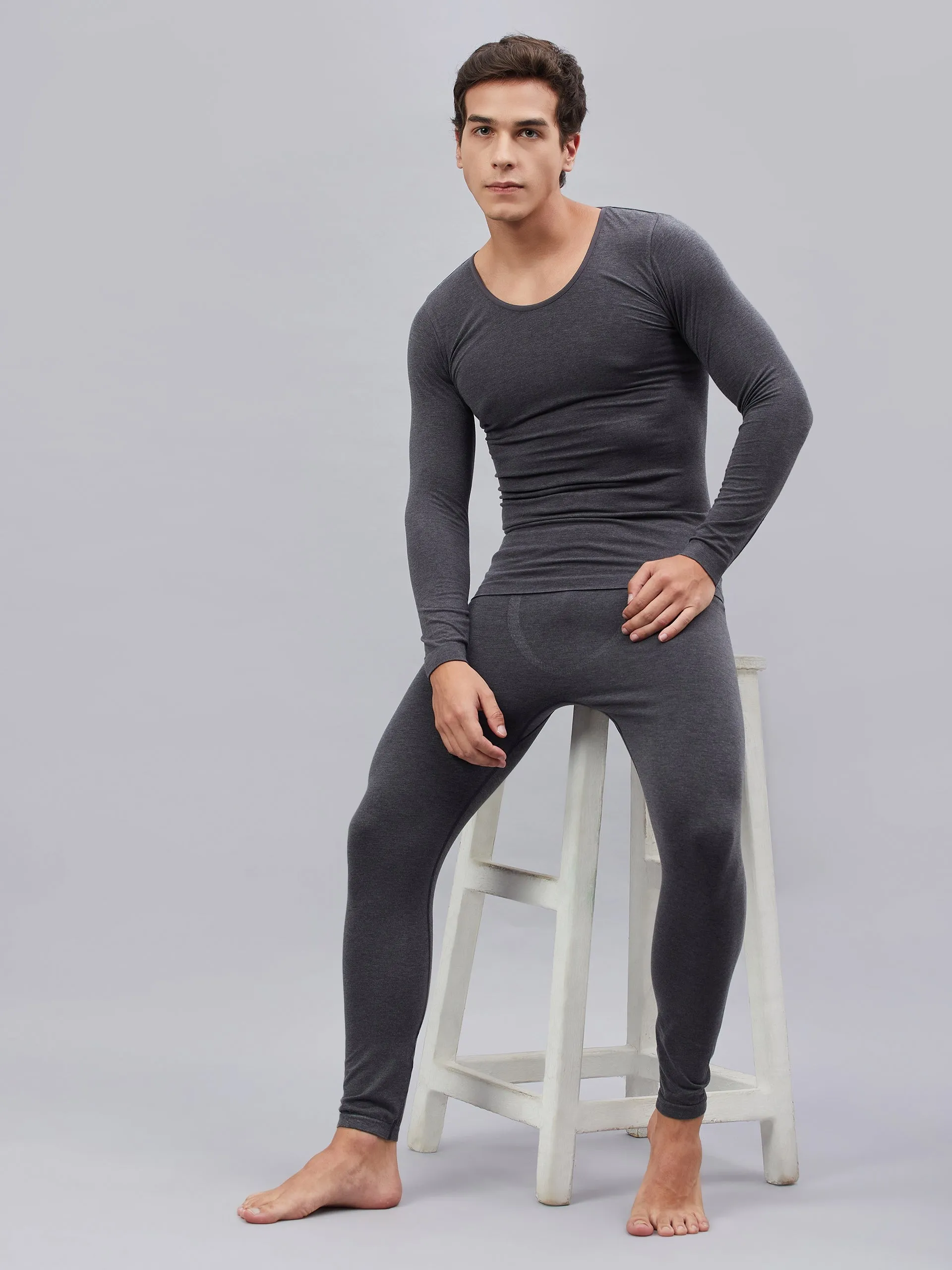 Seamless Heatmax Mens Under Pant - Charcoal