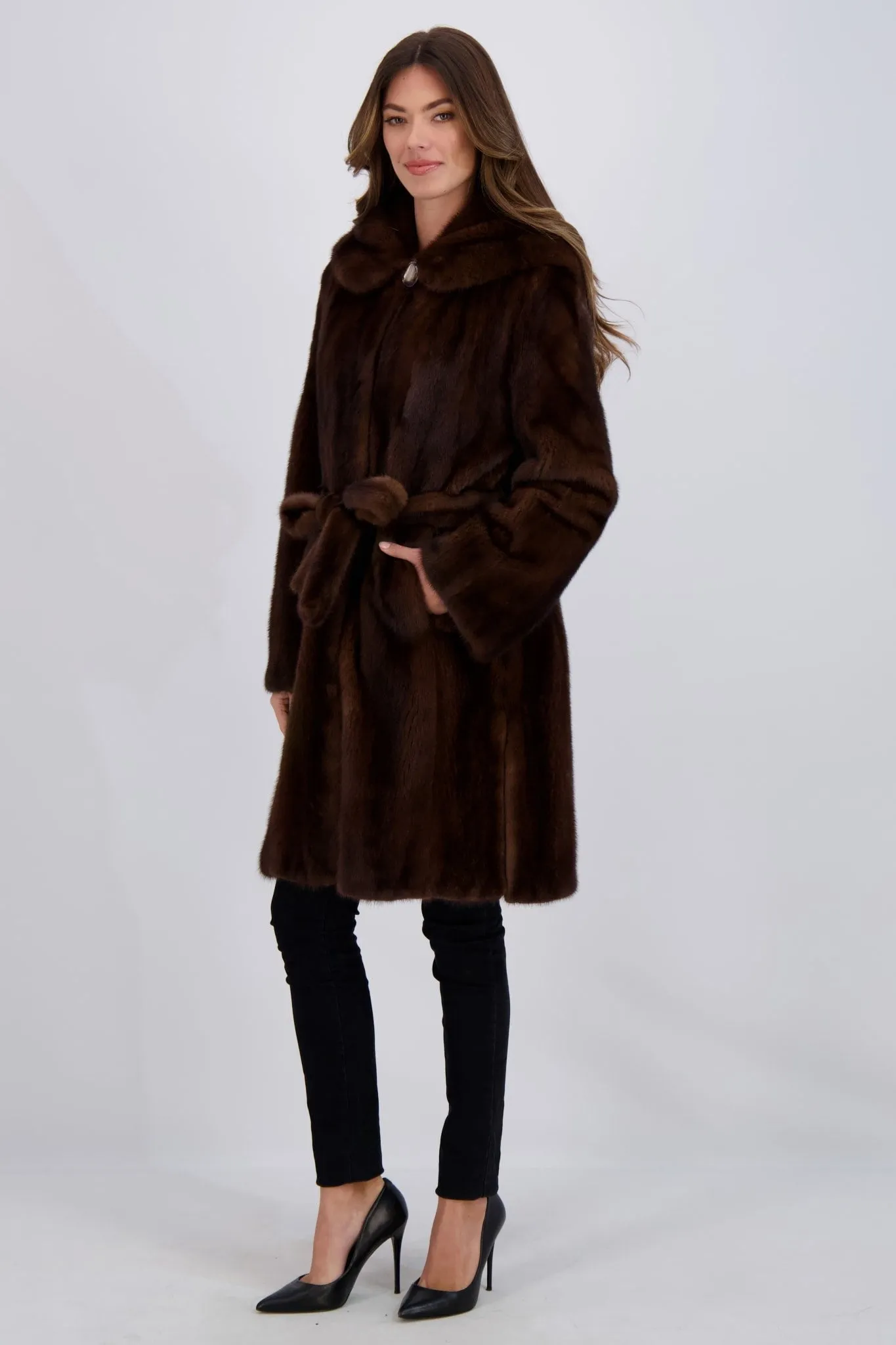 SHEARED MINK PARKA