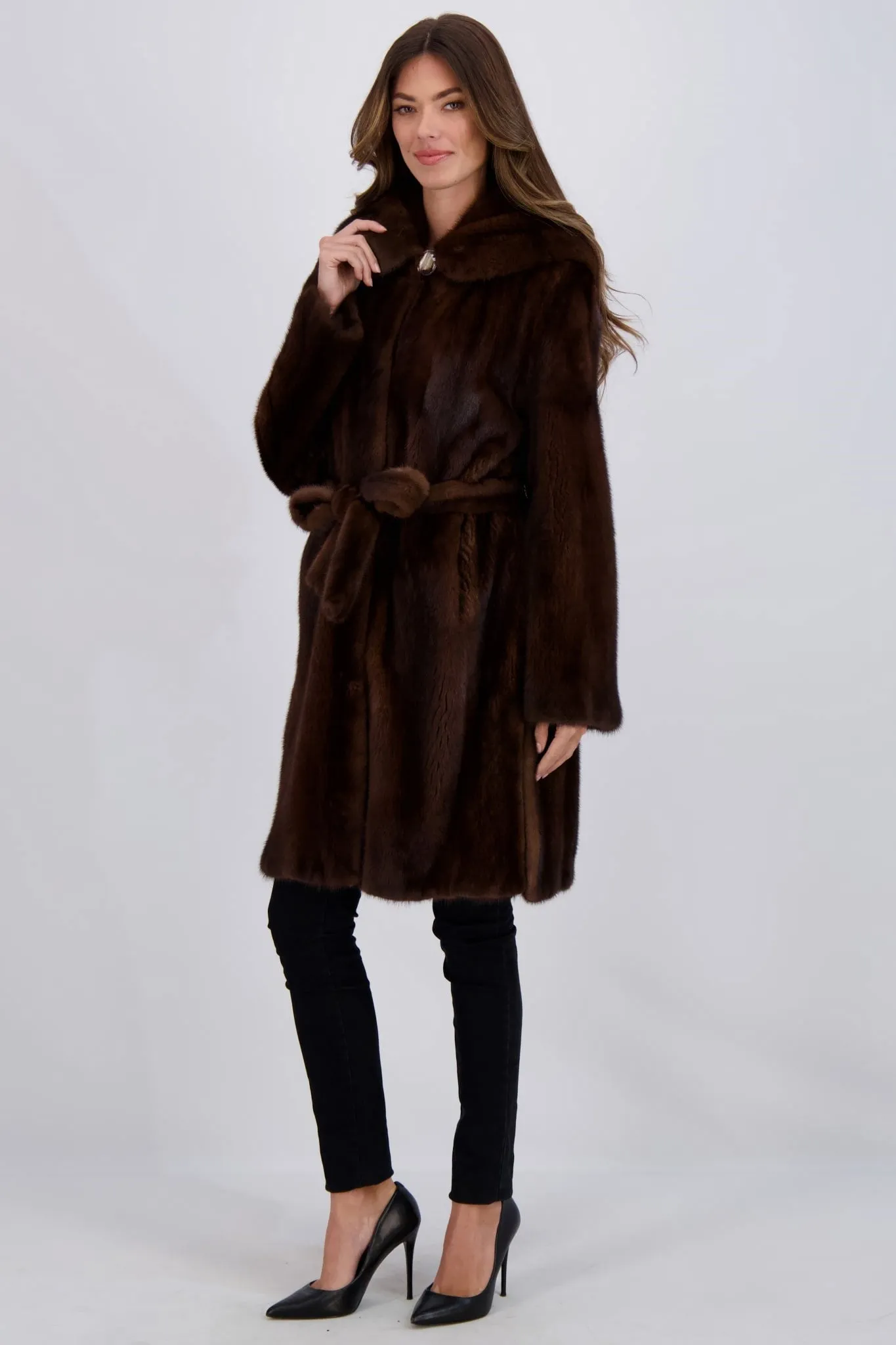 SHEARED MINK PARKA