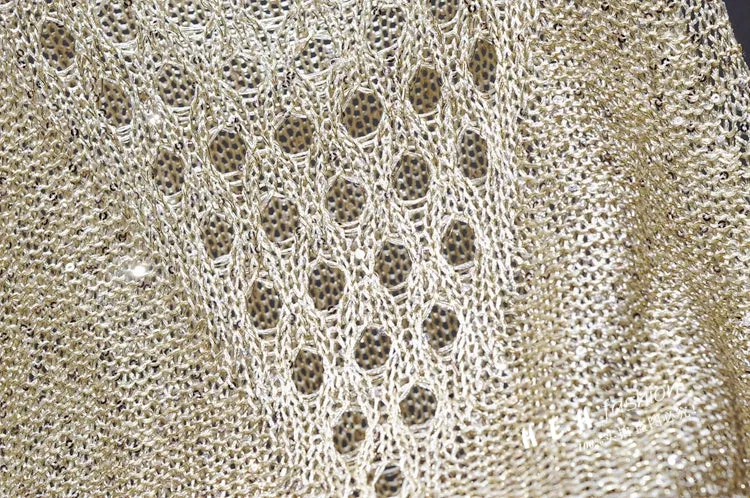 Shine Bright Camisole Sweater - Gold