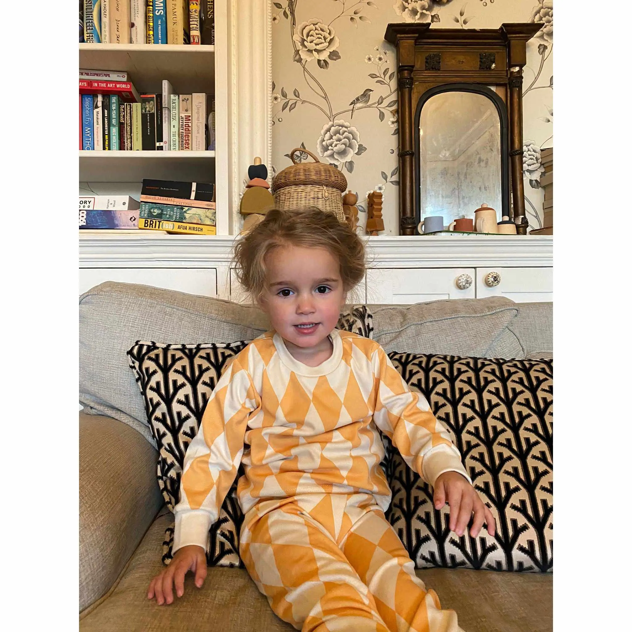 Sleepy Doe x Scout & Co exclusive - Harlequin Marigold kids classic pyjamas