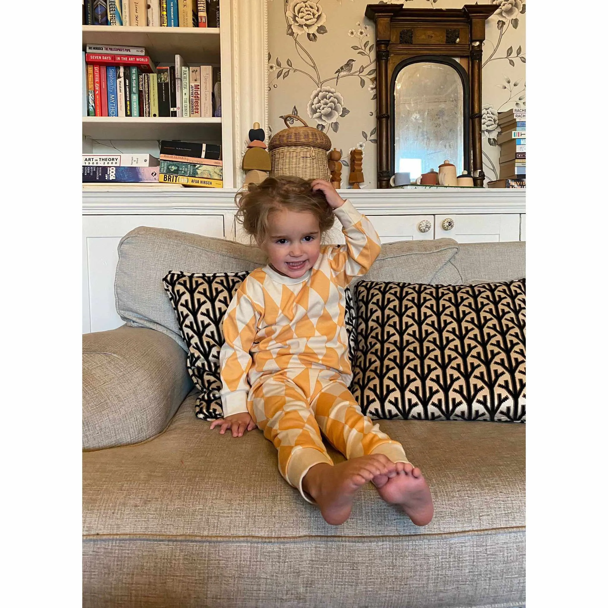 Sleepy Doe x Scout & Co exclusive - Harlequin Marigold kids classic pyjamas