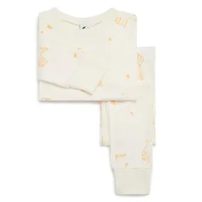 Sleepy Doe x Scout & Co exclusive - Peace Apricot kids classic pyjamas