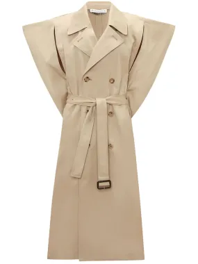 Sleeveless Kite Trench Coat