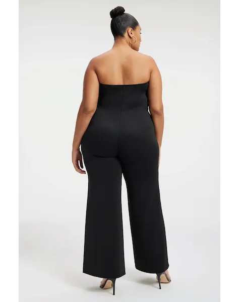 Strapless "V" Scuba Jumpsuit