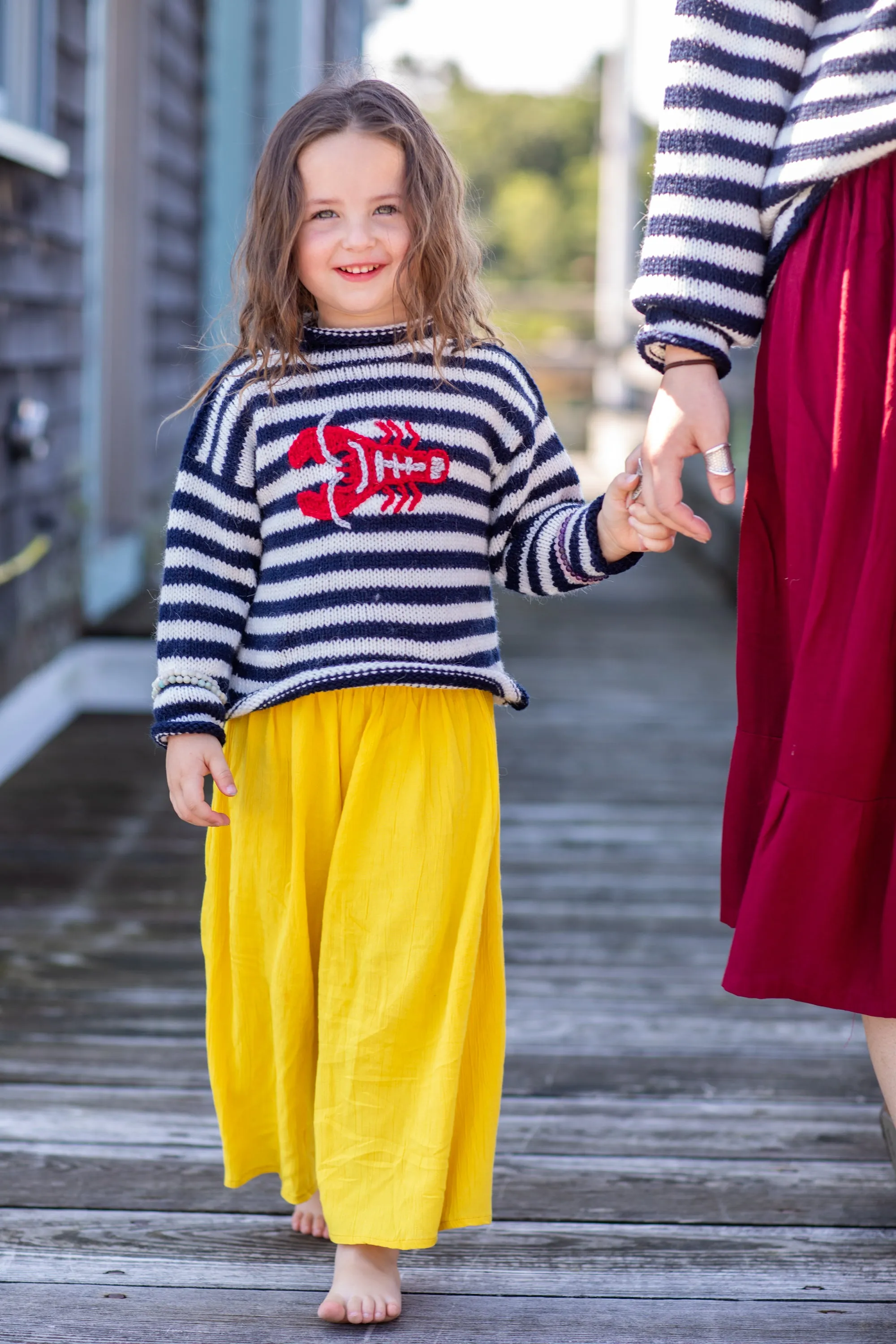 Striped Kids' Lobster Sweater