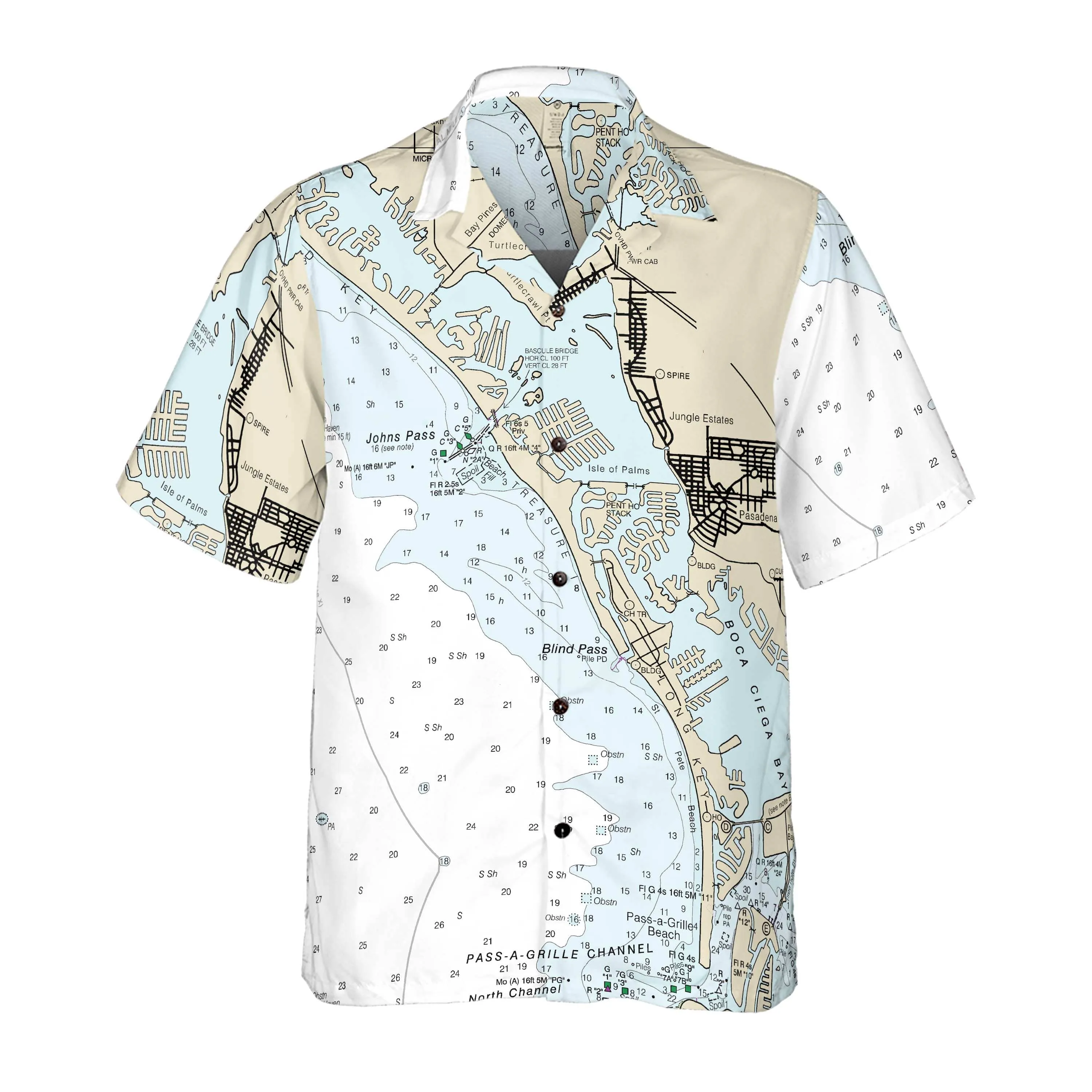 The Johns Pass Coconut Button Camp Shirt