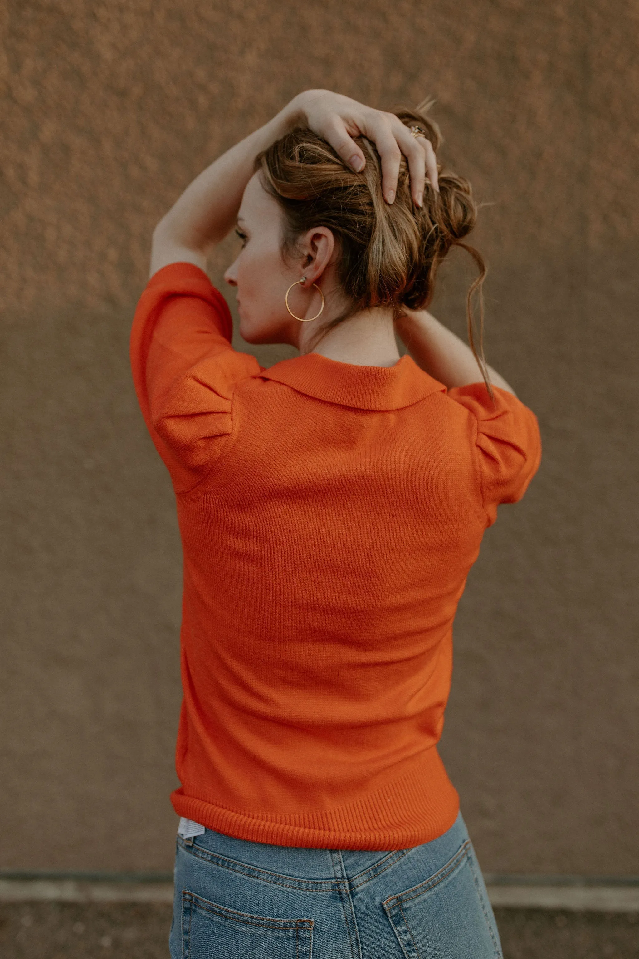 The Nonina Short Sleeve Sweater - PLUS