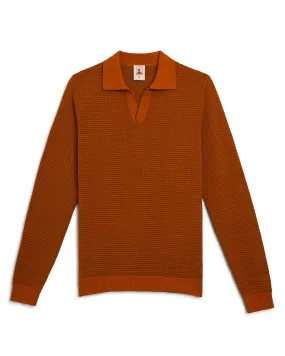 The Sebastian Long Sleeve Shirt - Burnt Sienna