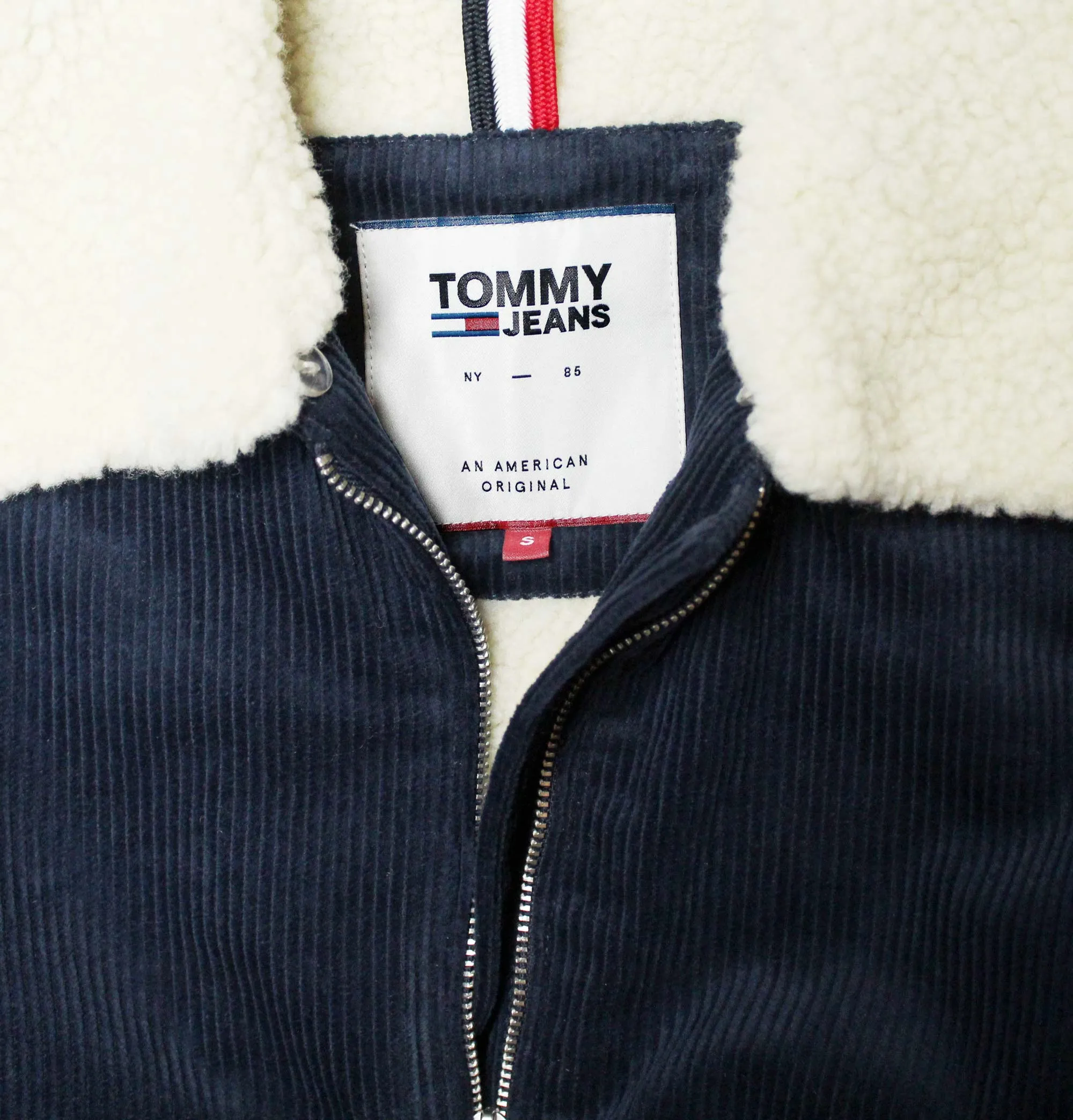 Tommy Jeans Women's Corduroy Sherpa Collar Bomber Jacket