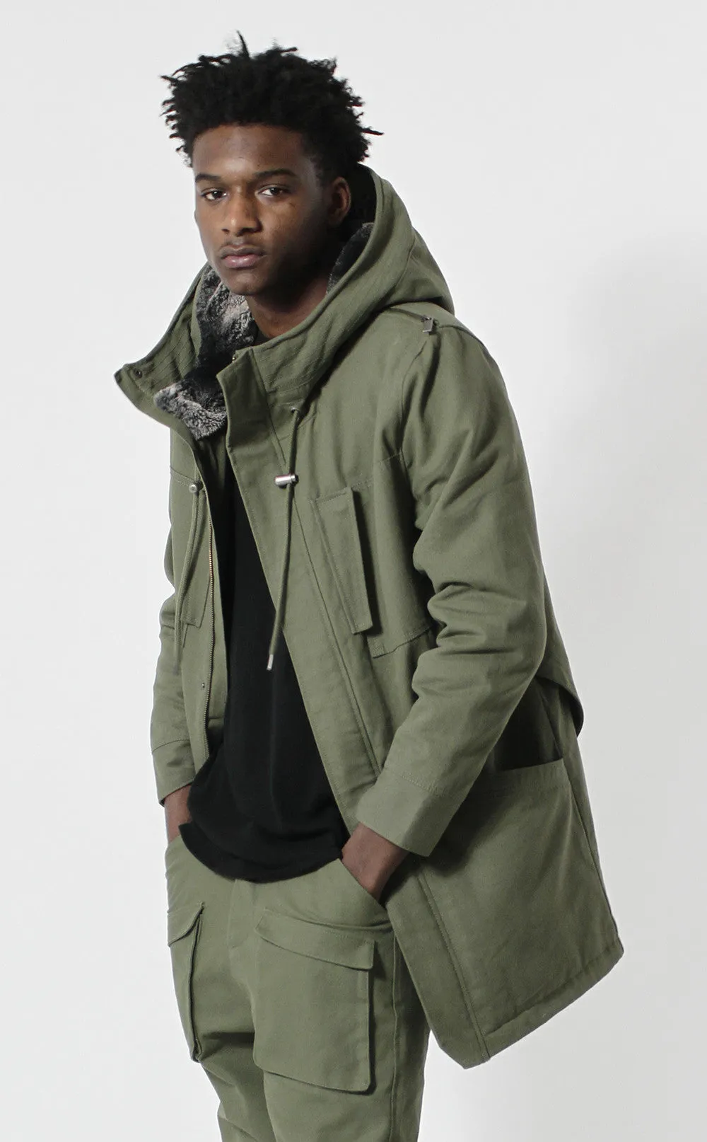 Unknown Petrichor Olive Parka Jacket