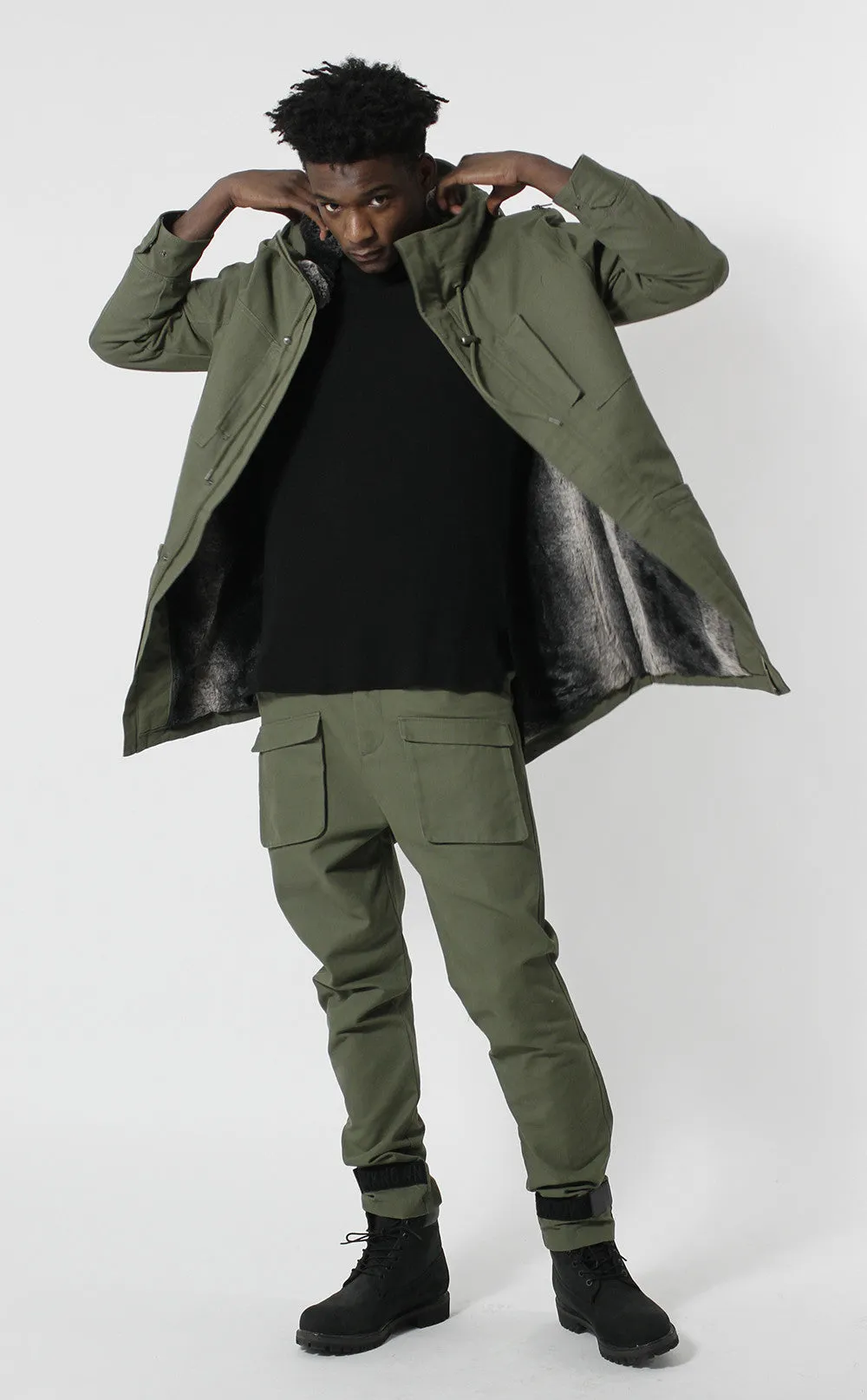 Unknown Petrichor Olive Parka Jacket