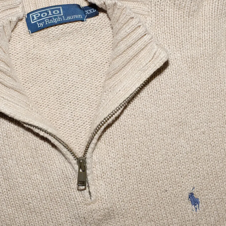 Vintage Polo Ralph Lauren Q-Zip Sweater XLarge