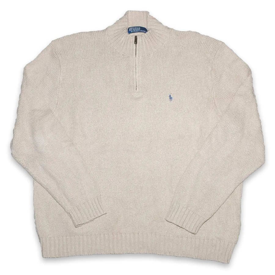 Vintage Polo Ralph Lauren Q-Zip Sweater XLarge