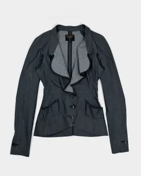 Vivienne Westwood Deconstructed Grey Blazer 1990's