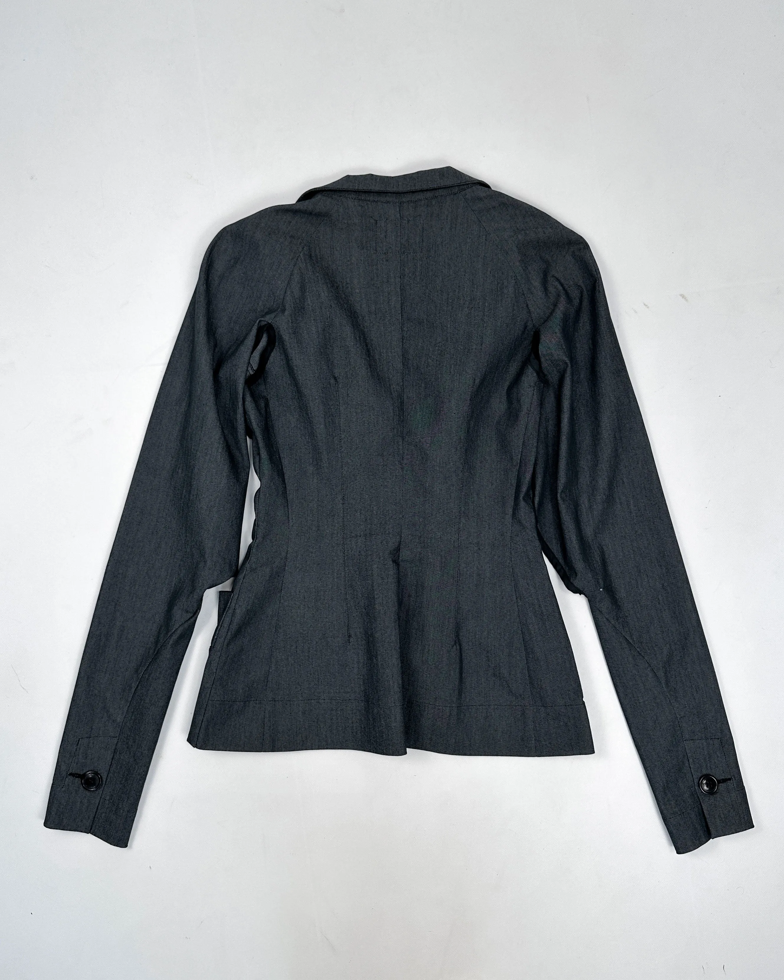 Vivienne Westwood Deconstructed Grey Blazer 1990's