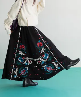 【WOMEN】LEIN 花柄刺繍スカート