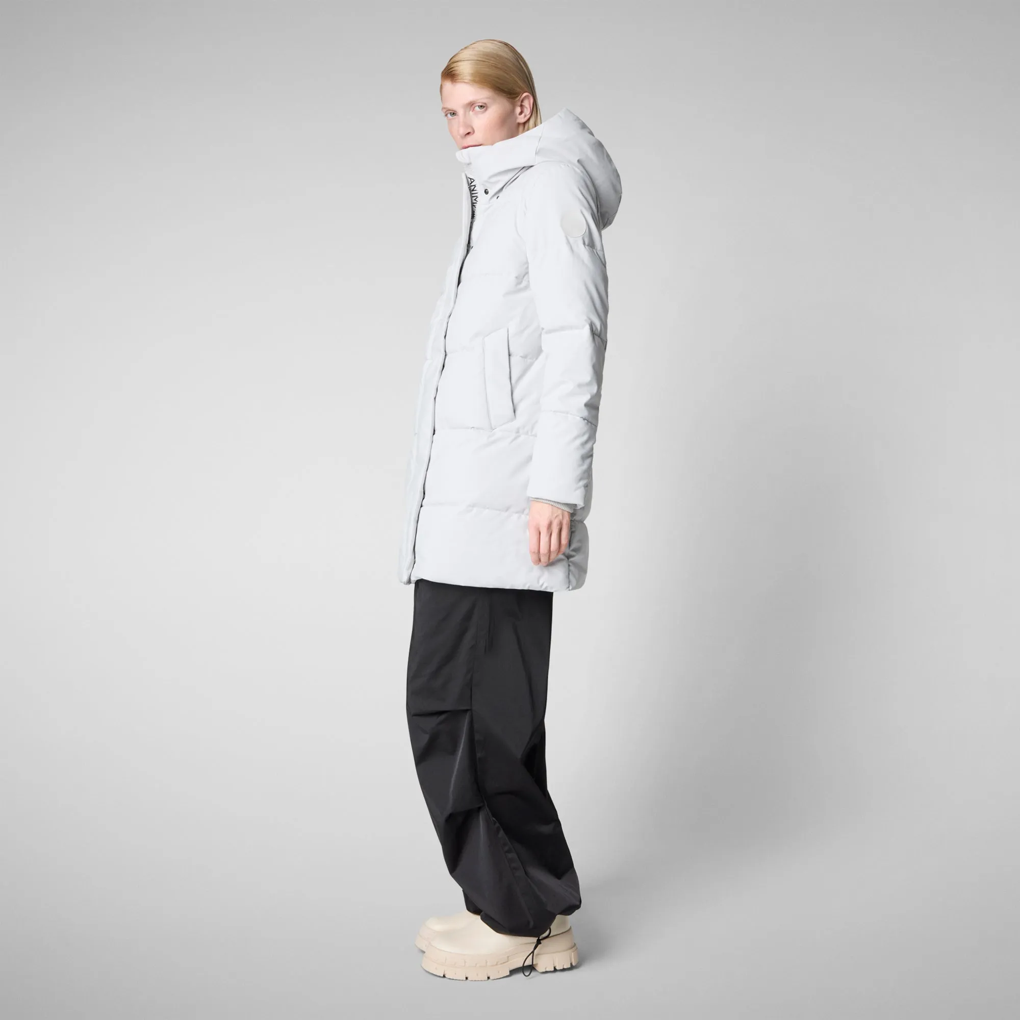 Women's Hooded Parka Bethany in Fog Grey