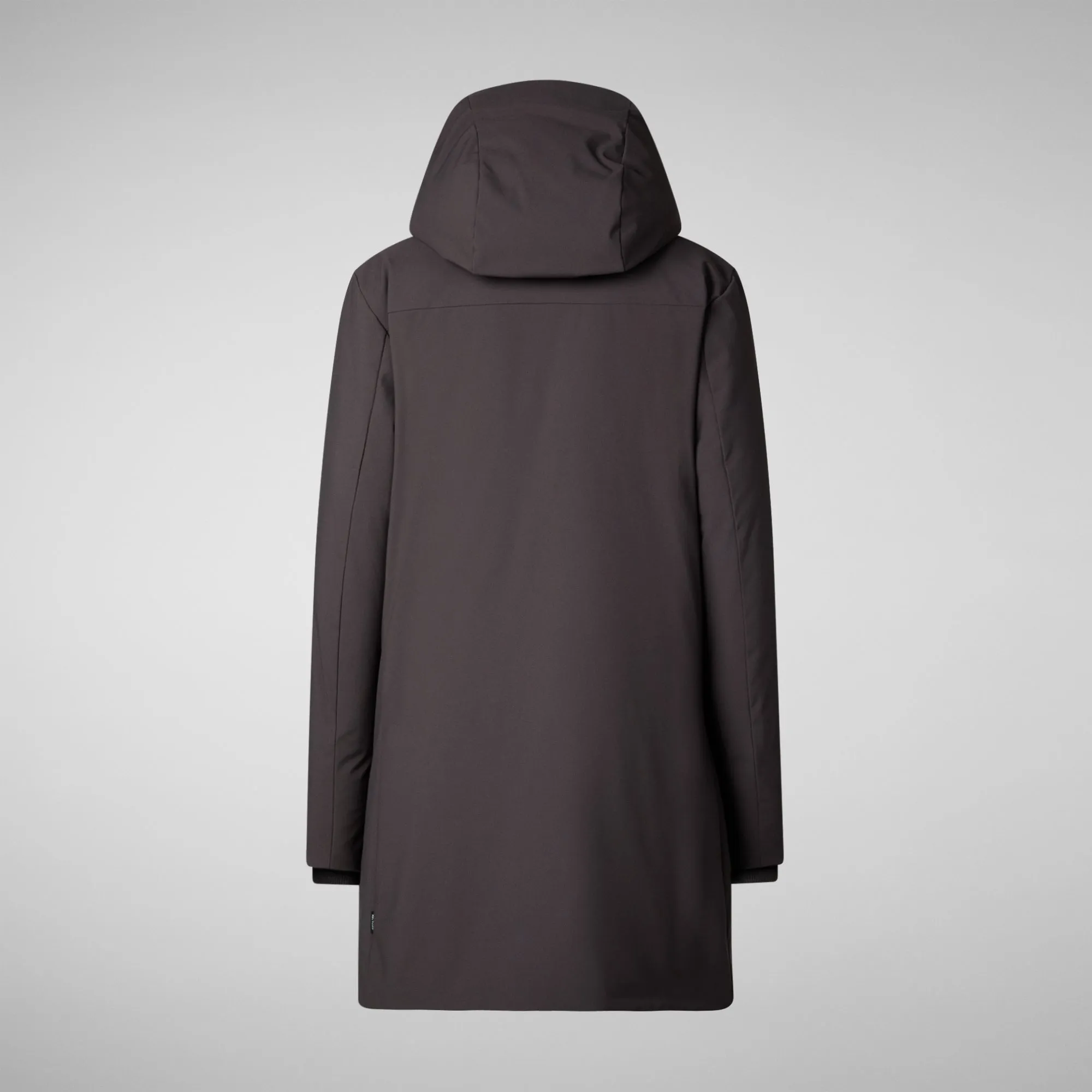 Women's hooded parka nellie in brown black