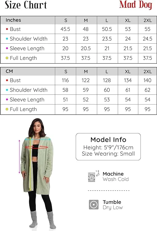 Women's Open Sherpa Jacket - Elegance Meets Comfort, Lush Green