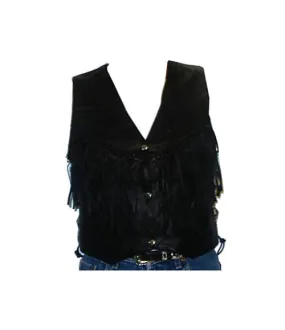 Women's Side Lace Motorcycle Vest