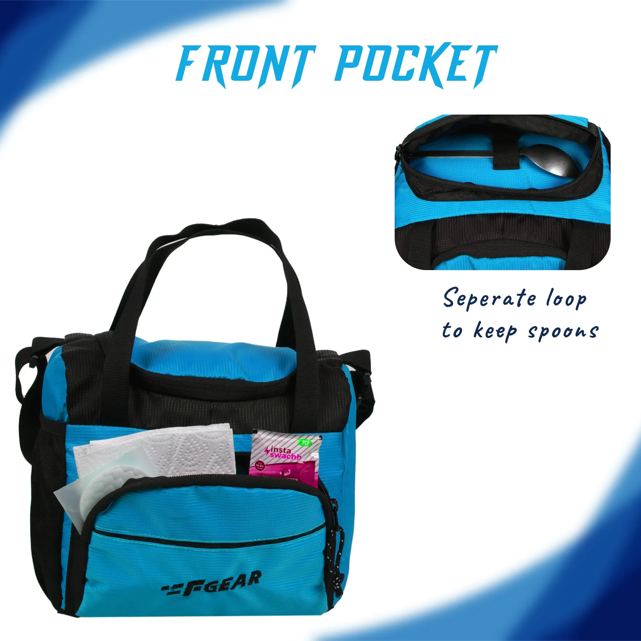 Yolo 6L Aqua Blue Lunch Bag